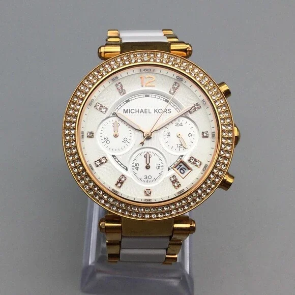 Michael Kors Parker Chronograph Womens 39mm Watch MK5174 New  display picture 2